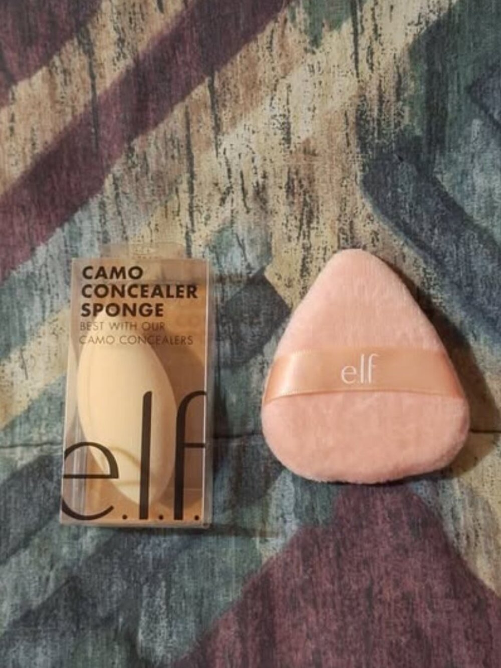 E.L.F - Makeup Sponge & Powder Puff Set Camo Concealer Blender